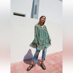 Free People xs swinging mini dress